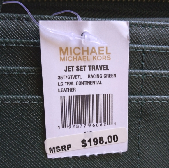 NWT Green Michael Kors Wristlet - Picture 3 of 8